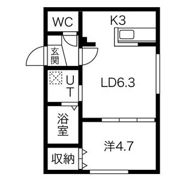 Temidence北22条 (テミデンス北22条)の間取り画像