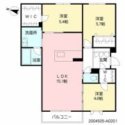 シャーメゾンRock Fieldの間取り画像