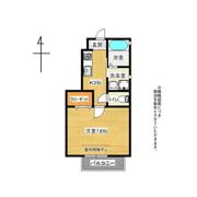 リトスメラン咲田Ⅲの間取り画像