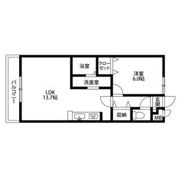 アンプルール リーブル KOIKEⅡAの間取り画像