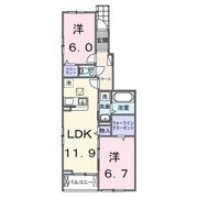 仮称 シエル白岡 Ⅰの間取り画像