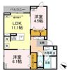 Asset-Court錦町Ⅱの間取り画像