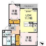 Asset-Court錦町Ⅱの間取り画像