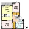 Asset-Court錦町Ⅱの間取り画像
