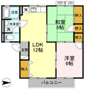 メゾンカトルズ B棟の間取り画像