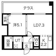 GLASS N21の間取り画像