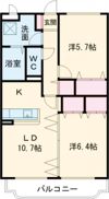 グリーンステージIの間取り画像