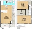 クイーンズヒルB棟の間取り画像