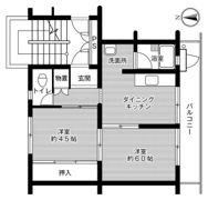 ビレッジハウス検見川7号棟の間取り画像