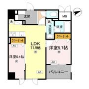コンフォート泉尾の間取り画像