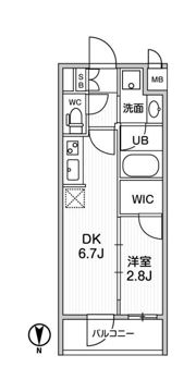ALTERNA住吉の間取り画像
