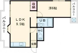 サンライズ伊伝居の間取り画像