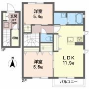 シャーメゾンピーノBの間取り画像