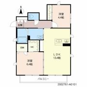 クオレール宇宿の間取り画像