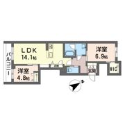 ヴィラ ダブリュー タッソの間取り画像