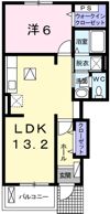 グランペール古賀Ⅲ Bの間取り画像