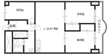 Kプラザの間取り画像