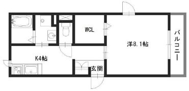 グランベール東姫路の間取り画像