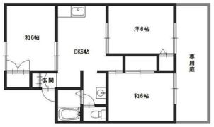 セジュール巽Aの間取り画像