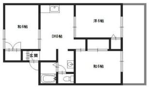 セジュール巽Bの間取り画像