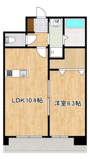 クロノス41新町IVの間取り画像