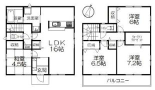 菱沼2丁目貸家の間取り画像