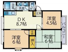 サンヴィレッジみつわ台A棟の間取り画像
