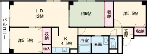 グランディア函館の間取り画像