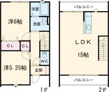 RECT西鶴崎Cの間取り画像