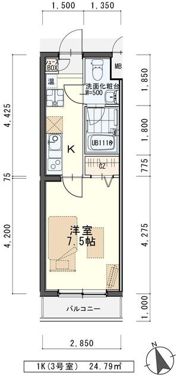 プラセール高橋の間取り画像