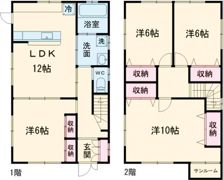 ハウス田中の間取り画像