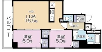 コンフォートスクエア川崎の間取り画像