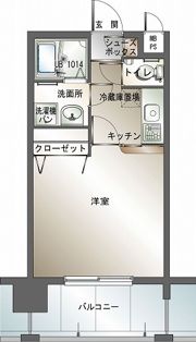 エンクレスト博多の間取り画像