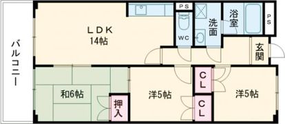 サンライフ大津和の間取り画像