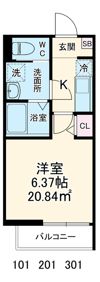 GRADUS新河岸の間取り画像