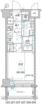 レアライズ立川の間取り画像