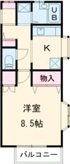 山都フラッツAの間取り画像