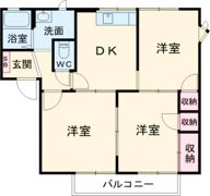 スリーゼハイツHAMA A棟の間取り画像