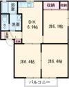 セゾン則松Ⅰ A棟の間取り画像