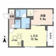 シャーメゾン レグ 北山の間取り画像