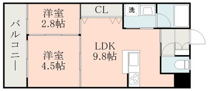 サムティ東谷山の間取り画像