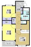 VERDE薬師の間取り画像