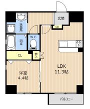 LIBTH天神東の間取り画像