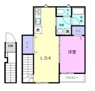 TJ杭ノ瀬Ⅱ A棟の間取り画像