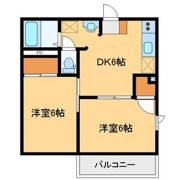 ディアコートAの間取り画像