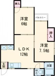 永江コーポ3の間取り画像