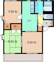 セゾンソレーユDの間取り画像