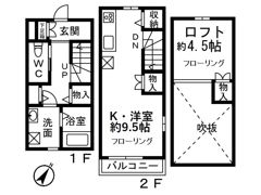 メゾンプラムB棟の間取り画像