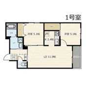 URBAN FLATS 平岸Ⅰ(アーバンフラッツ平岸Ⅰ)の間取り画像
