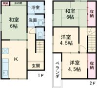 奈良市神殿町 戸建て2階建ての間取り画像